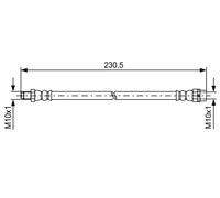 BOSCH 1 987 481 599 Brake hose