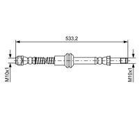 BOSCH 1 987 481 609 Brake hose