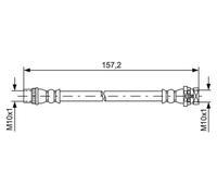 BOSCH 1 987 481 624 Brake hose