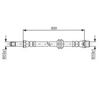 BOSCH 1 987 481 676 Brake hose
