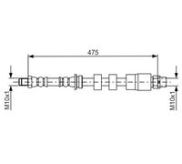 BOSCH 1 987 481 678 Brake hose