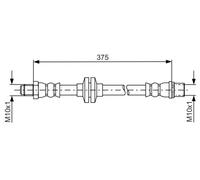 BRAKE HOSE 1 987 481 695 FOR RENAULT MASTER/III/Platform/Chassis/Van/Bus 2.3L