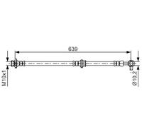 BOSCH 1 987 481 696 Brake hose