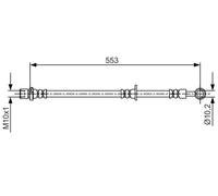 BOSCH 1 987 481 709 Brake hose