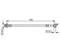 BOSCH 1 987 481 713 Brake hose
