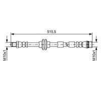BOSCH 1 987 481 733 Brake hose