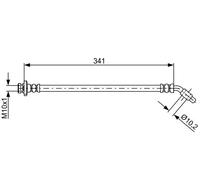 BOSCH 1 987 481 826 Brake hose