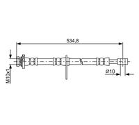 BOSCH 1 987 481 851 Brake hose