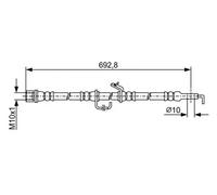 BOSCH 1 987 481 922 Brake hose