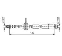 BOSCH 1 987 481 A43 Brake hose