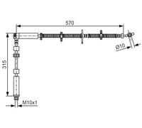BOSCH 1 987 481 A63 Brake hose