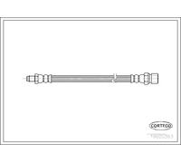 Flexible brake hose 19020363 CORTECO for VW BEETLE BEETLE Convertible