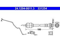 ATE 24.1294-0011.3 Brake hose