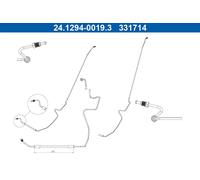 Flexible brake hose 24.1294-0019.3 ATE for RENAULT MEGANE II Sport Tourer