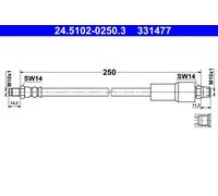 ATE 24.5102-0250.3 Brake Hose for AUDI