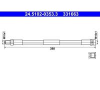 ATE 24.5102-0353.3 Brake hose