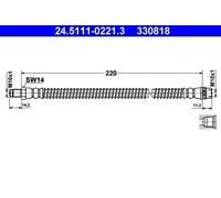 NEW BRAKE HOSE FOR NISSAN RENAULT OPEL VAUXHALL PRIMASTAR BUS X83 F4R 720 ATE