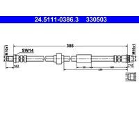 NEW BRAKE HOSE PIPE LINE FOR RENAULT OPEL NISSAN VAUXHALL TRAFIC II BUS JL M9R