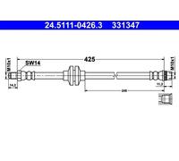 ATE 24.5111-0426.3 Brake hose