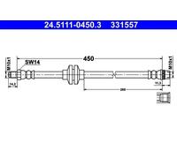 BRAKE HOSE PIPE LINE FOR DACIA RENAULT DUSTER K9K 658 K9K 856 K4M 696 H4M 438