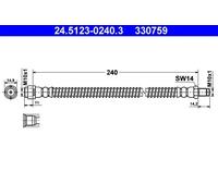 ATE 24.5123-0240.3 Brake hose