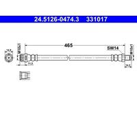 Brake Hose ATE Fits MERCEDES W169 W245 1694280035