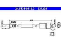 ATE 24.5131-0415.3 Brake hose