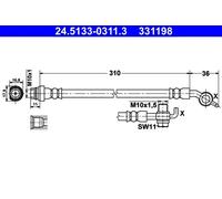 ATE 24.5133-0311.3 Brake hose