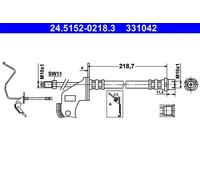 ATE 24.5152-0218.3 Brake hose
