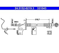 ATE 24.5152-0219.3 Brake hose