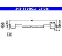 24.5154-0190.3 BRAKE HOSE ATE