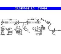 ATE 24.5157-0219.3 Brake hose