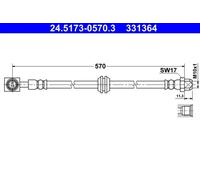 BRAKE HOSE PIPE LINE FOR MINI MINI R50 R53 W10 B16 A W11 B16 A 1ND 1ND TV W10