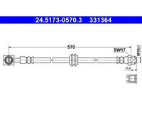 BRAKE HOSE PIPE LINE FOR MINI MINI R50 R53 W10 B16 A W11 B16 A 1ND 1ND TV W10