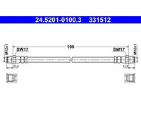 Flexible brake hose 24.5201-0100.3 ATE for BMW 8 7 5 5 Touring