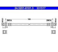 Brake Hose ATE 24.5201-0101.3 for BMW 5 (E39) 2.2 2000-2003
