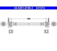ATE 24.5201-0190.3 Brake Hose for RENAULT
