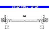 ATE 24.5201-0340.3 Brake hose
