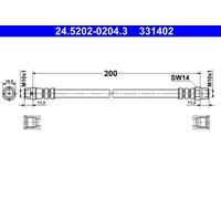 NEW BRAKE HOSE PIPE LINE FOR BMW 3 E36 M40 B16 M43 B16 M40 B18 M42 B18 M50 B20