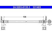 BRAKE HOSE 24.5203-0135.3 FOR RENAULT MEGANE/III/Hatchback H5F408/400 1.2L 4cyl