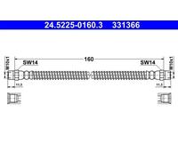 BRAKE HOSE FOR VW TRANSPORTER/IV/Bus/CARAVELLE/T4/Mk/MULTIVAN/Van EUROVAN 2.4L