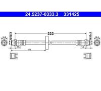 BRAKE HOSE FOR VW PASSAT 3A2 35I AEK AFT KR 2E ADY AGG AEP RF EZ 1F ABN PF ATE