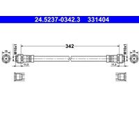 BRAKE HOSE FOR MERCEDES BENZ A CLASS W168 M 166 960 OM 668 941 OM 668 940 ATE