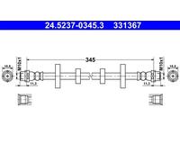 ATE Brake Hose 24.5237-0345.3 - Flexible Brake Line for VW Transporter IV, Caravelle IV