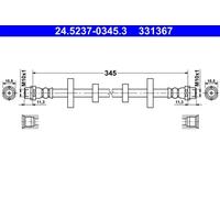 BRAKE HOSE PIPE LINE FOR VW TRANSPORTER IV BUS 70XB 70XC 7DB 7DW 7DK AAB AAF ACU