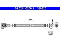 ATE 24.5241-0200.3 Brake hose