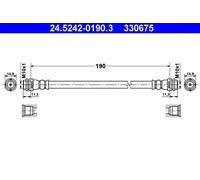 Flexible brake hose 24.5242-0190.3 ATE for AUDI A2