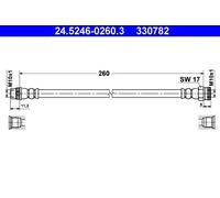 New Brake Hose for CITROËN PEUGEOT:RANCH MPV,PARTNER MPV,PARTNER Van 4806E3