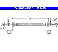 ATE 24.5247-0237.3 Brake hose