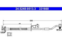 Fits ATE 24.5248-0513.3 BRAKE CABLE ELASTIC. HYUNDAI P. I20 1.1-1.6 CRDI 08-14 P